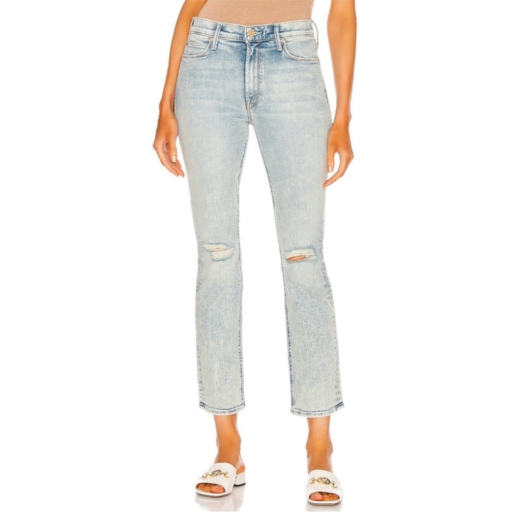 MOTHER Jeans Size 28 The Mid Rise Dazzler Ankle Marrakesh Nights Light Wash